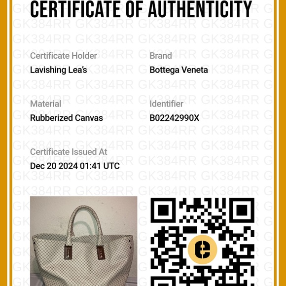 Bottega Veneta Cream Intrecciato Tote with Diamond Pattern - Picture 12 of 12